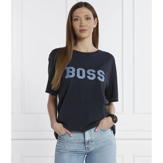BOSS ORANGE T-shirt | Relaxed fit ze sklepu Gomez Fashion Store w kategorii Bluzki damskie - zdjęcie 184324284