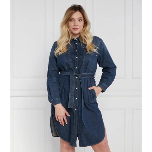 Persona by Marina Rinaldi Sukienka z paskiem plus size | denim ze sklepu Gomez Fashion Store w kategorii Sukienki - zdjęcie 184324330