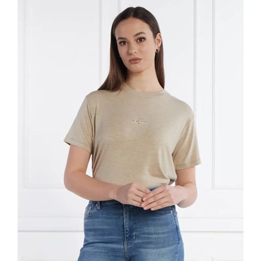 BOSS BLACK T-shirt Select | Regular Fit ze sklepu Gomez Fashion Store w kategorii Bluzki damskie - zdjęcie 184324394