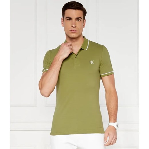 Calvin Klein Jeans Polo | Slim Fit | pique ze sklepu Gomez Fashion Store w kategorii T-shirty męskie - zdjęcie 184324493