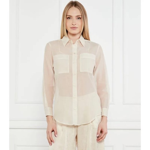Marella SPORT Koszula CENNARE | Regular Fit | z dodatkiem jedwabiu ze sklepu Gomez Fashion Store w kategorii Koszule damskie - zdjęcie 184324521