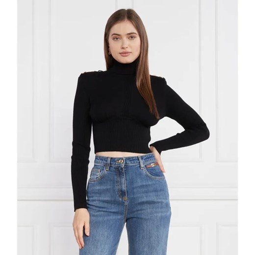 Elisabetta Franchi Golf | Cropped Fit ze sklepu Gomez Fashion Store w kategorii Swetry damskie - zdjęcie 184324574
