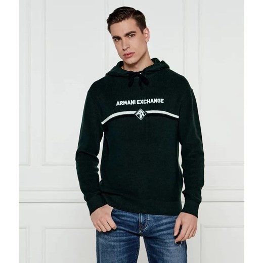 Armani Exchange Sweter | Regular Fit ze sklepu Gomez Fashion Store w kategorii Bluzy męskie - zdjęcie 184324693