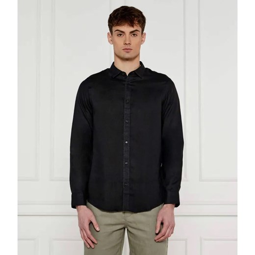 Armani Exchange Lniana koszula | Regular Fit ze sklepu Gomez Fashion Store w kategorii Koszule męskie - zdjęcie 184324754
