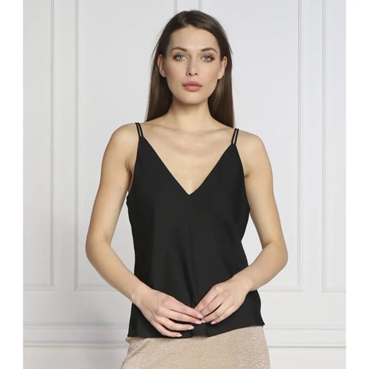 Calvin Klein Satynowy top | Regular Fit ze sklepu Gomez Fashion Store w kategorii Bluzki damskie - zdjęcie 184324772