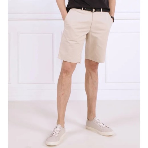 Calvin Klein Szorty + pasek MODERN TWILL | Slim Fit | Slim Fit ze sklepu Gomez Fashion Store w kategorii Spodenki męskie - zdjęcie 184324813