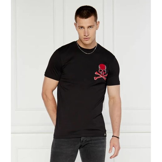 Philipp Plein T-shirt Skull&Bones | Regular Fit ze sklepu Gomez Fashion Store w kategorii T-shirty męskie - zdjęcie 184324830