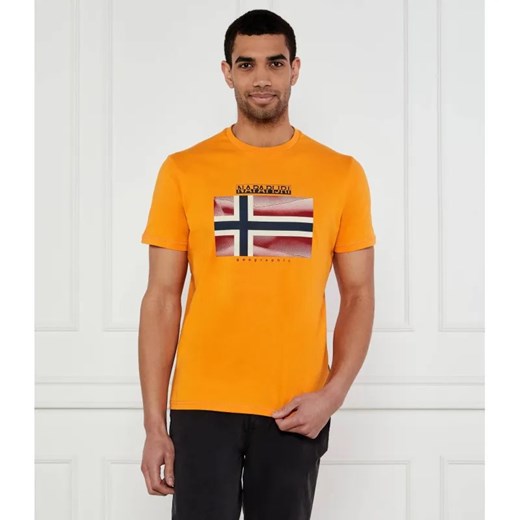 Napapijri T-shirt Lari | Relaxed fit ze sklepu Gomez Fashion Store w kategorii T-shirty męskie - zdjęcie 184324883