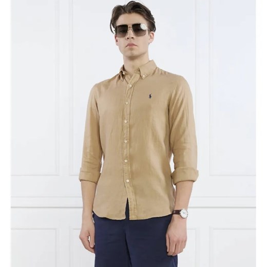 POLO RALPH LAUREN Lniana koszula | Slim Fit ze sklepu Gomez Fashion Store w kategorii Koszule męskie - zdjęcie 184324910
