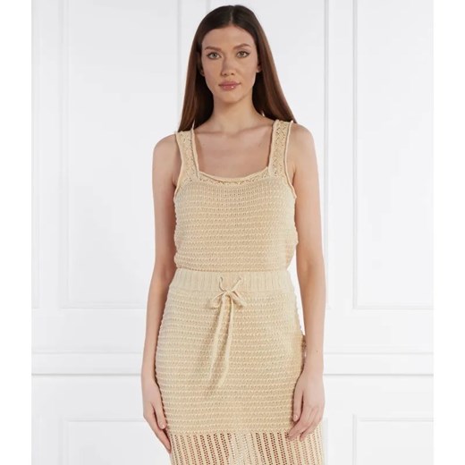 Liviana Conti Lniany top | Regular Fit ze sklepu Gomez Fashion Store w kategorii Bluzki damskie - zdjęcie 184325040