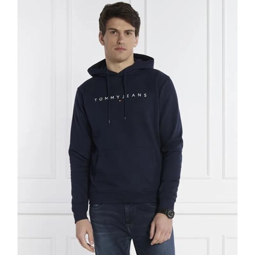 Tommy Jeans Bluza LINEAR LOGO HOODIE EXT | Regular Fit ze sklepu Gomez Fashion Store w kategorii Bluzy męskie - zdjęcie 184325061