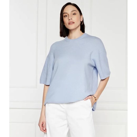 Samsøe Samsøe Wełniany sweter Megan | Oversize fit ze sklepu Gomez Fashion Store w kategorii Swetry damskie - zdjęcie 184325084