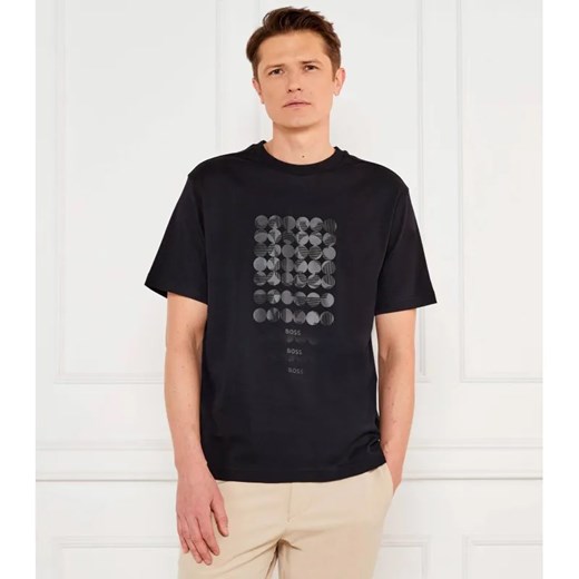 BOSS GREEN T-shirt Print Striped C | Relaxed fit ze sklepu Gomez Fashion Store w kategorii T-shirty męskie - zdjęcie 184325102