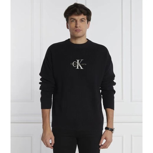 Calvin Klein Jeans Sweter | Loose fit ze sklepu Gomez Fashion Store w kategorii Swetry męskie - zdjęcie 184325114