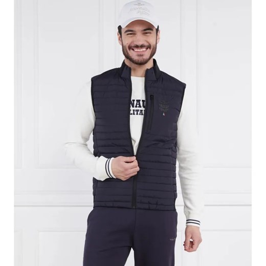 Aeronautica Militare Puchowy bezrękawnik | Regular Fit ze sklepu Gomez Fashion Store w kategorii Kamizelki męskie - zdjęcie 184325142