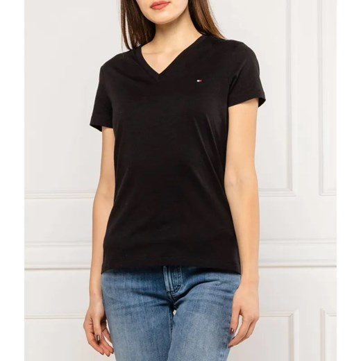 Tommy Hilfiger T-shirt | Regular Fit ze sklepu Gomez Fashion Store w kategorii Bluzki damskie - zdjęcie 184325224