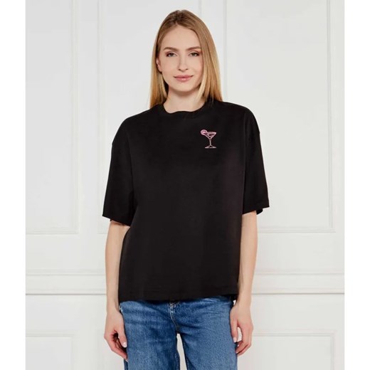BOSS ORANGE T-shirt C_Eboyfriend_4 | Oversize fit ze sklepu Gomez Fashion Store w kategorii Bluzki damskie - zdjęcie 184325250