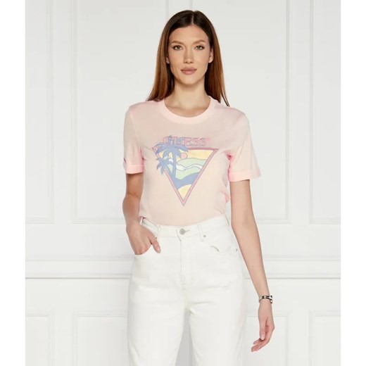GUESS T-shirt | Regular Fit ze sklepu Gomez Fashion Store w kategorii Bluzki damskie - zdjęcie 184325253