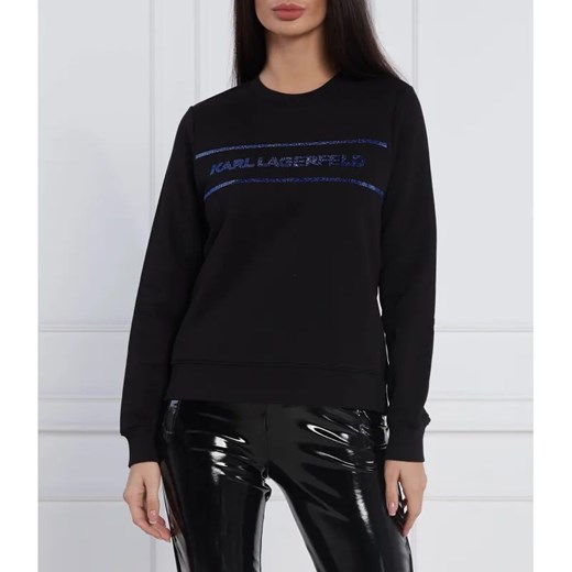 Karl Lagerfeld Bluza Rhinestone | Regular Fit ze sklepu Gomez Fashion Store w kategorii Bluzy damskie - zdjęcie 184325421