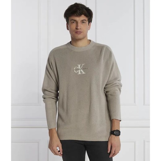 Calvin Klein Jeans Sweter | Loose fit ze sklepu Gomez Fashion Store w kategorii Swetry męskie - zdjęcie 184325444