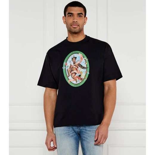 OFF-WHITE T-shirt FRESCO | Loose fit ze sklepu Gomez Fashion Store w kategorii T-shirty męskie - zdjęcie 184325471