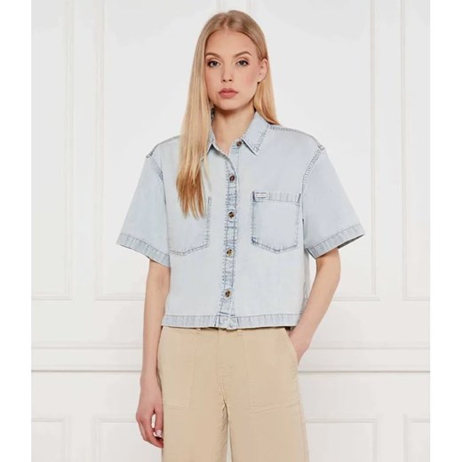Guess Jeans Jeansowa koszula | Relaxed fit ze sklepu Gomez Fashion Store w kategorii Koszule damskie - zdjęcie 184325554