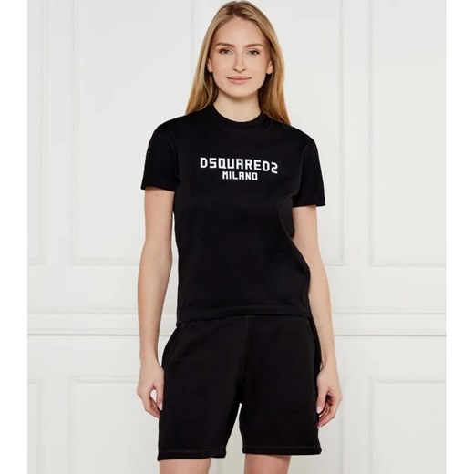 Dsquared2 T-shirt | Regular Fit ze sklepu Gomez Fashion Store w kategorii Bluzki damskie - zdjęcie 184325630