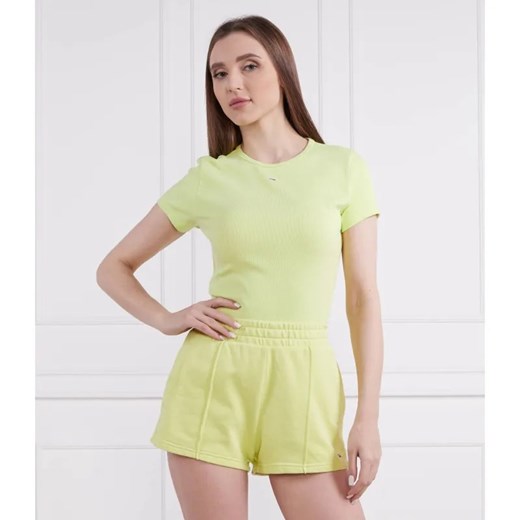 Tommy Jeans T-shirt ESSENTIAL | Slim Fit ze sklepu Gomez Fashion Store w kategorii Bluzki damskie - zdjęcie 184325673