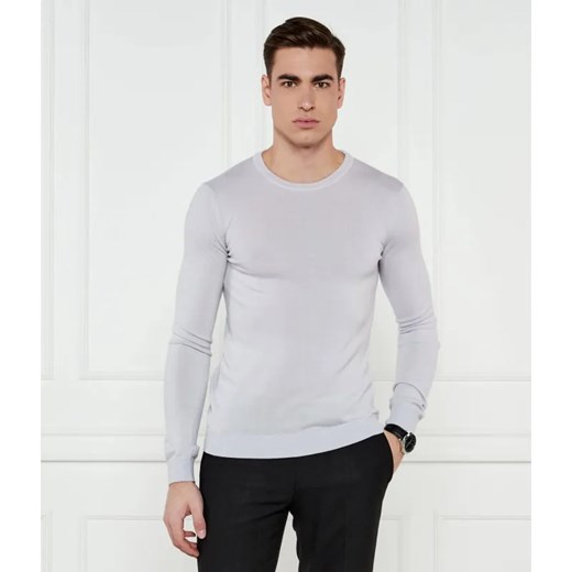 HUGO Wełniany sweter San Cedric-M1 | Regular Fit ze sklepu Gomez Fashion Store w kategorii Swetry męskie - zdjęcie 184325714