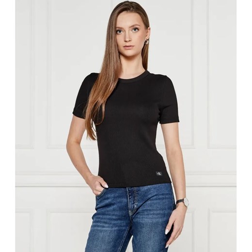 Calvin Klein Jeans Bluzka | Slim Fit ze sklepu Gomez Fashion Store w kategorii Bluzki damskie - zdjęcie 184325742