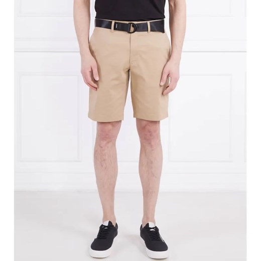 Calvin Klein Szorty + pasek MODERN TWILL | Slim Fit ze sklepu Gomez Fashion Store w kategorii Spodenki męskie - zdjęcie 184325762
