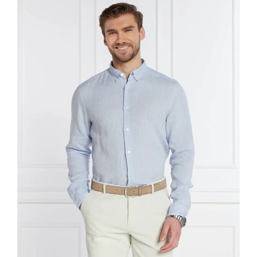 BOSS BLACK Lniana koszula S-LIAM | Regular Fit ze sklepu Gomez Fashion Store w kategorii Koszule męskie - zdjęcie 184325814