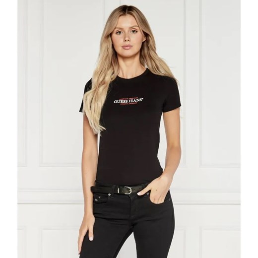 Guess Jeans T-shirt AMERICAN | Slim Fit ze sklepu Gomez Fashion Store w kategorii Bluzki damskie - zdjęcie 184325843