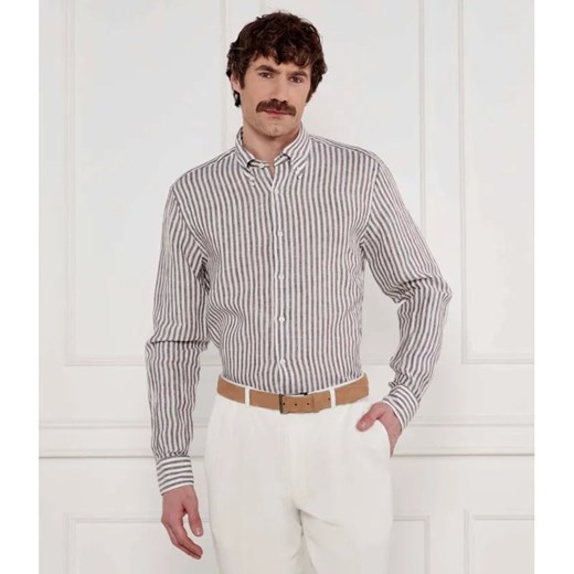 Oscar Jacobson Lniana koszula | Regular Fit ze sklepu Gomez Fashion Store w kategorii Koszule męskie - zdjęcie 184325900