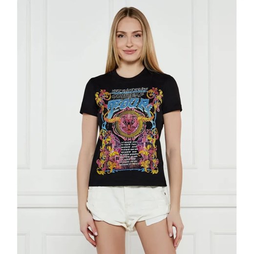 Versace Jeans Couture T-shirt | Regular Fit ze sklepu Gomez Fashion Store w kategorii Bluzki damskie - zdjęcie 184325901