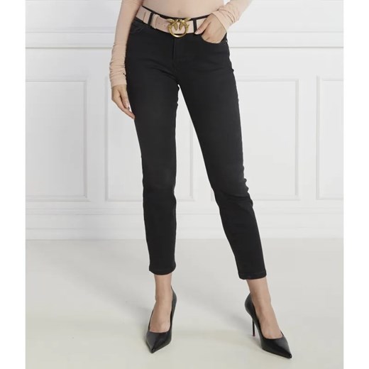 Pinko Jeansy SABRINA SKINNY DENIM BLK BLK S | Skinny fit ze sklepu Gomez Fashion Store w kategorii Jeansy damskie - zdjęcie 184325953