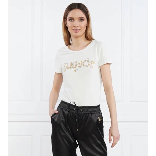Liu Jo Sport T-shirt | Regular Fit ze sklepu Gomez Fashion Store w kategorii Bluzki damskie - zdjęcie 184325990