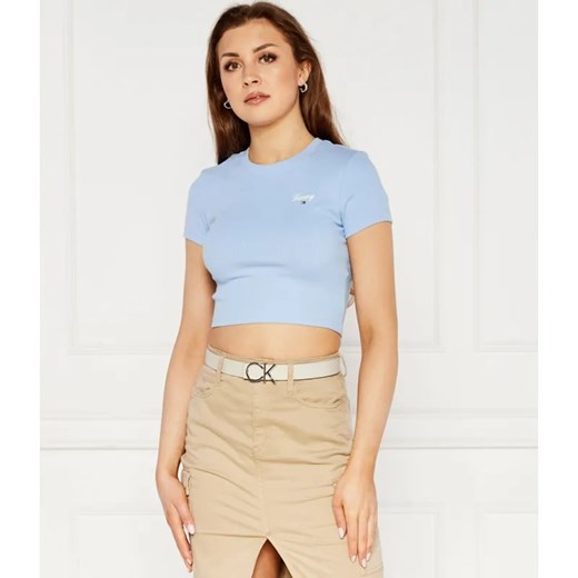 Tommy Jeans T-shirt | Cropped Fit ze sklepu Gomez Fashion Store w kategorii Bluzki damskie - zdjęcie 184326004