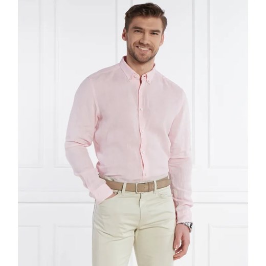 BOSS BLACK Lniana koszula S-LIAM | Regular Fit ze sklepu Gomez Fashion Store w kategorii Koszule męskie - zdjęcie 184326044
