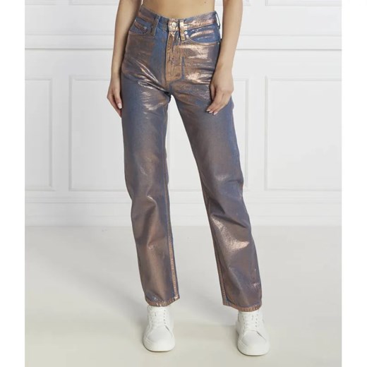 Calvin Klein Jeans Jeansy HIGH RISE STRAIGHT | Straight fit | high waist ze sklepu Gomez Fashion Store w kategorii Jeansy damskie - zdjęcie 184326052