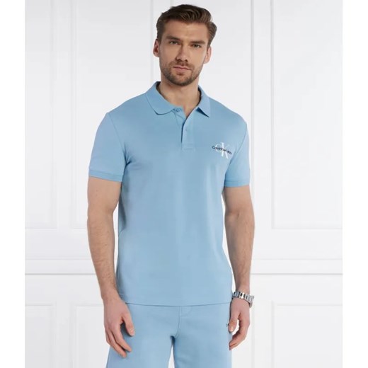 Calvin Klein Jeans Polo MONOLOGO | Regular Fit ze sklepu Gomez Fashion Store w kategorii T-shirty męskie - zdjęcie 184326064