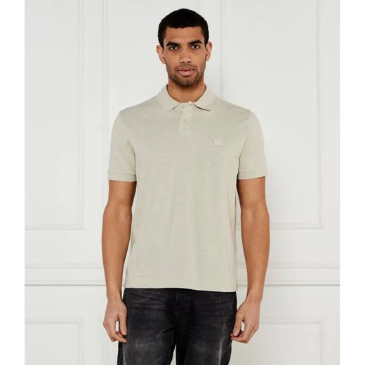 BOSS ORANGE Polo Pe_linenlogo | Regular Fit | z dodatkiem lnu ze sklepu Gomez Fashion Store w kategorii T-shirty męskie - zdjęcie 184326090
