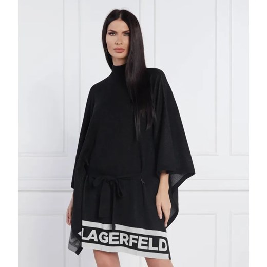Karl Lagerfeld Ponczo | Relaxed fit | z dodatkiem wełny Karl Lagerfeld XS okazja Gomez Fashion Store