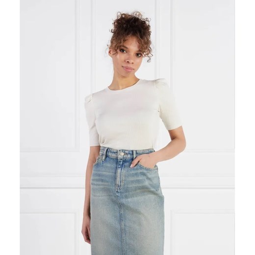 LAUREN RALPH LAUREN T-shirt DOYANIS-MID SLEEVE | Slim Fit ze sklepu Gomez Fashion Store w kategorii Bluzki damskie - zdjęcie 184326233