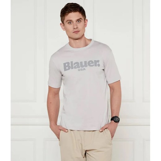 BLAUER T-shirt TONAL BOURNE | Regular Fit ze sklepu Gomez Fashion Store w kategorii T-shirty męskie - zdjęcie 184326314