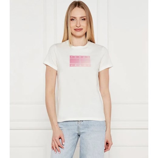Tommy Jeans T-shirt | Regular Fit ze sklepu Gomez Fashion Store w kategorii Bluzki damskie - zdjęcie 184326330