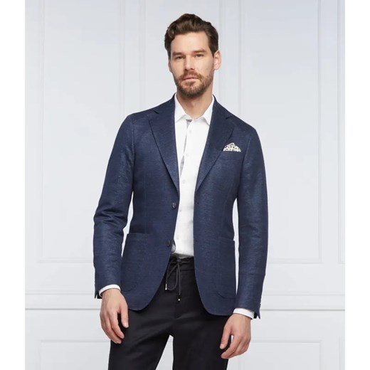 Oscar Jacobson Lniana marynarka Egel | Slim Fit ze sklepu Gomez Fashion Store w kategorii Marynarki męskie - zdjęcie 184326342