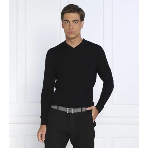 Calvin Klein Wełniany sweter SUPERIOR | Slim Fit ze sklepu Gomez Fashion Store w kategorii Swetry męskie - zdjęcie 184326374