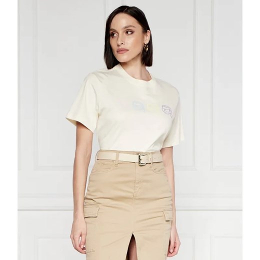 Karl Lagerfeld T-shirt ikonik 2.0 | Relaxed fit ze sklepu Gomez Fashion Store w kategorii Bluzki damskie - zdjęcie 184326441