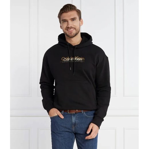 Calvin Klein Bluza DOUBLE FLOCK LOGO HOODIE | Regular Fit ze sklepu Gomez Fashion Store w kategorii Bluzy męskie - zdjęcie 184326464
